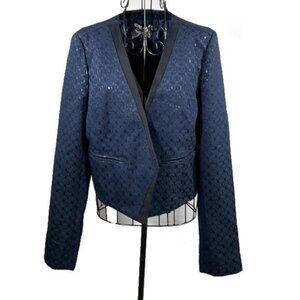 Frenchi | Cropped Navy Blazer